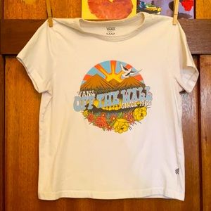 VANS White Short Sleeve Tee